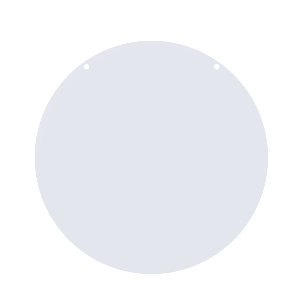 Skyltplatta rund 600mm diameter