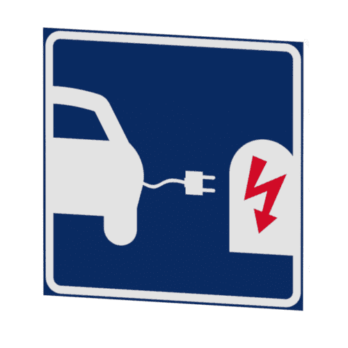 Parkeringsskylt laddstation