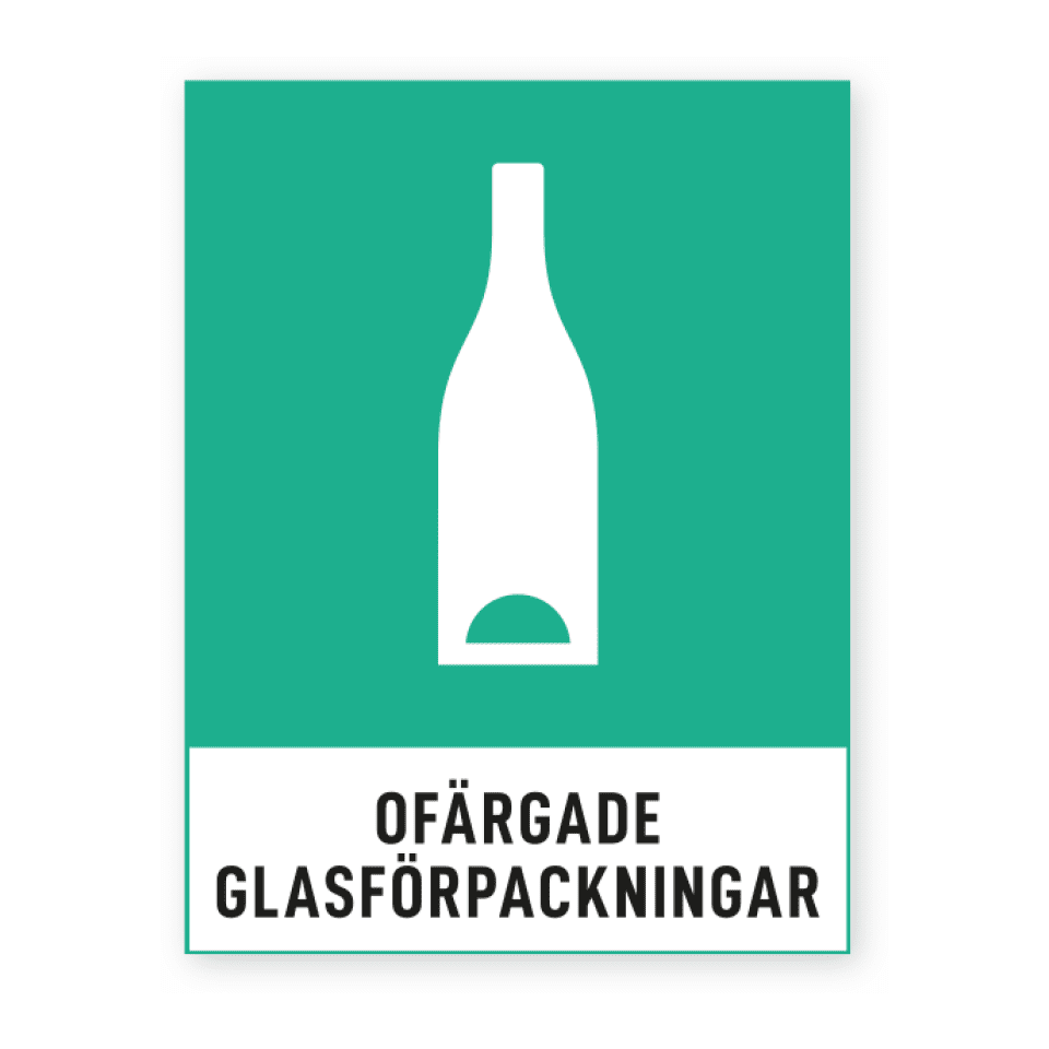 Ofärgade glasförpackningar